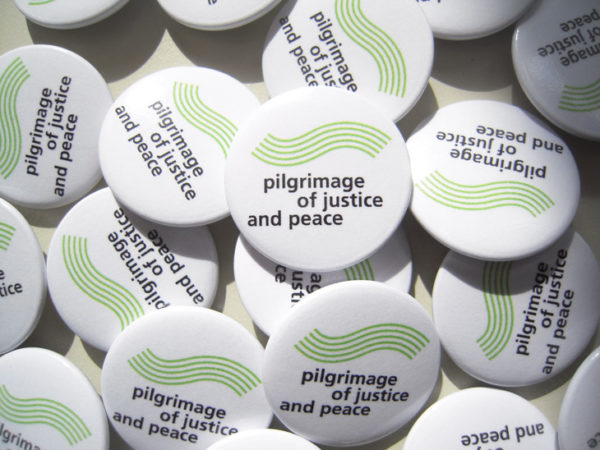 Buttons Pelgrimage van Gerechtigheid en Vrede