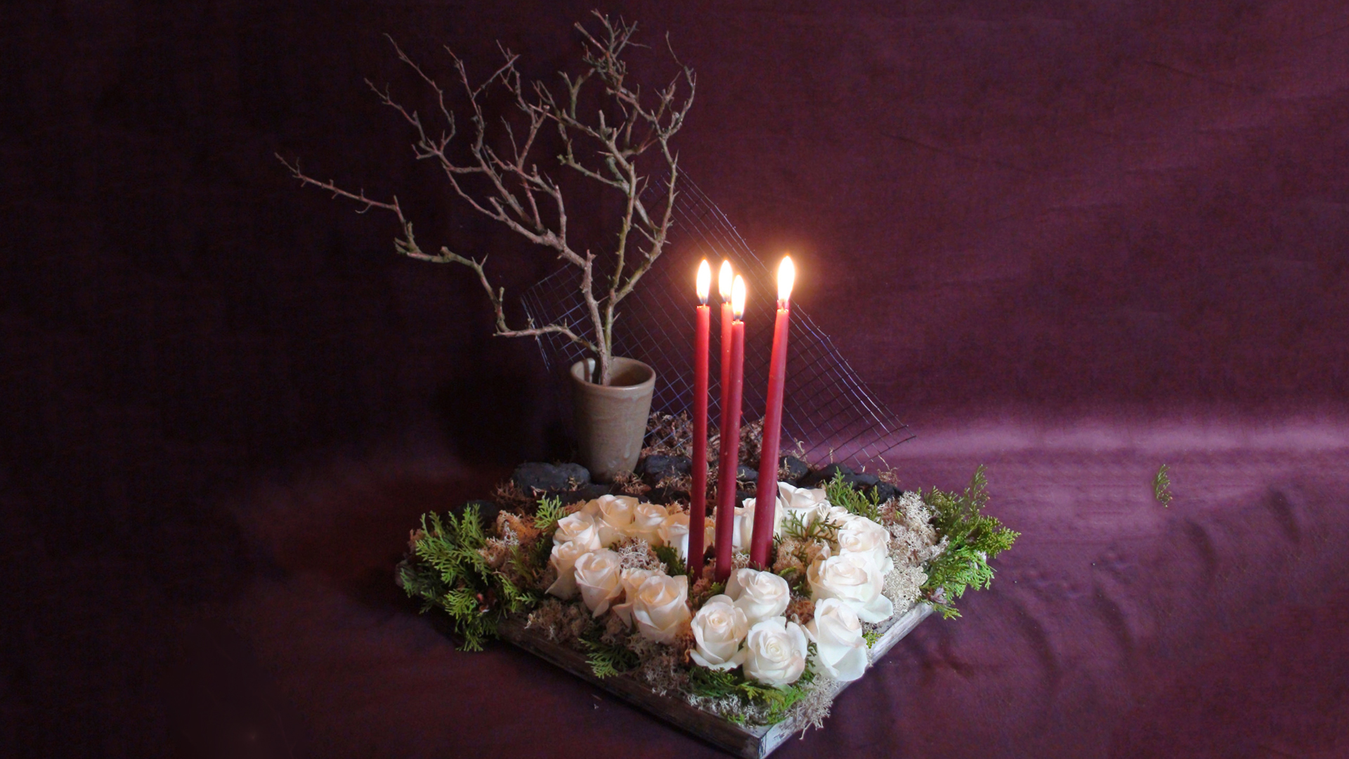 Bonhoeffer – bloemschikking rond gedichten en gebeden – Raad van Kerken