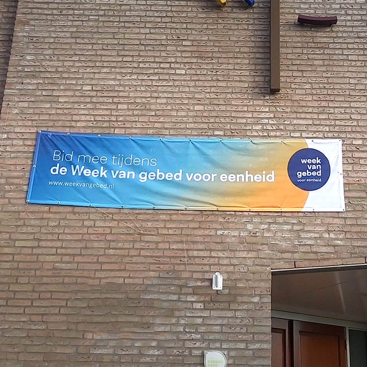 Spandoek Week van gebed voor eenheid