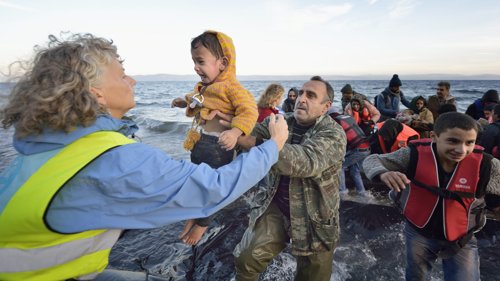 Refugees Cross Aegean Sea, Arrive On Greek Island