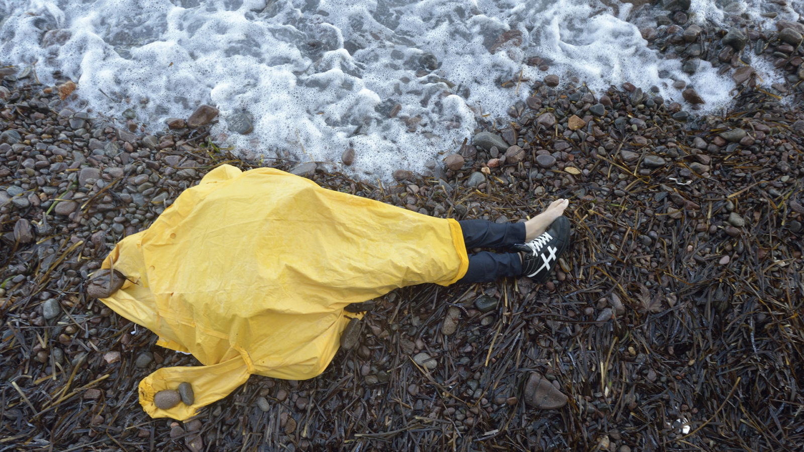 Dead Refugee Child On Greek Island