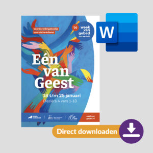 Week van Gebed voor eenheid 2026 | Orde van dienst 'Eén van Geest' (bewerkbaar Word-bestand)
